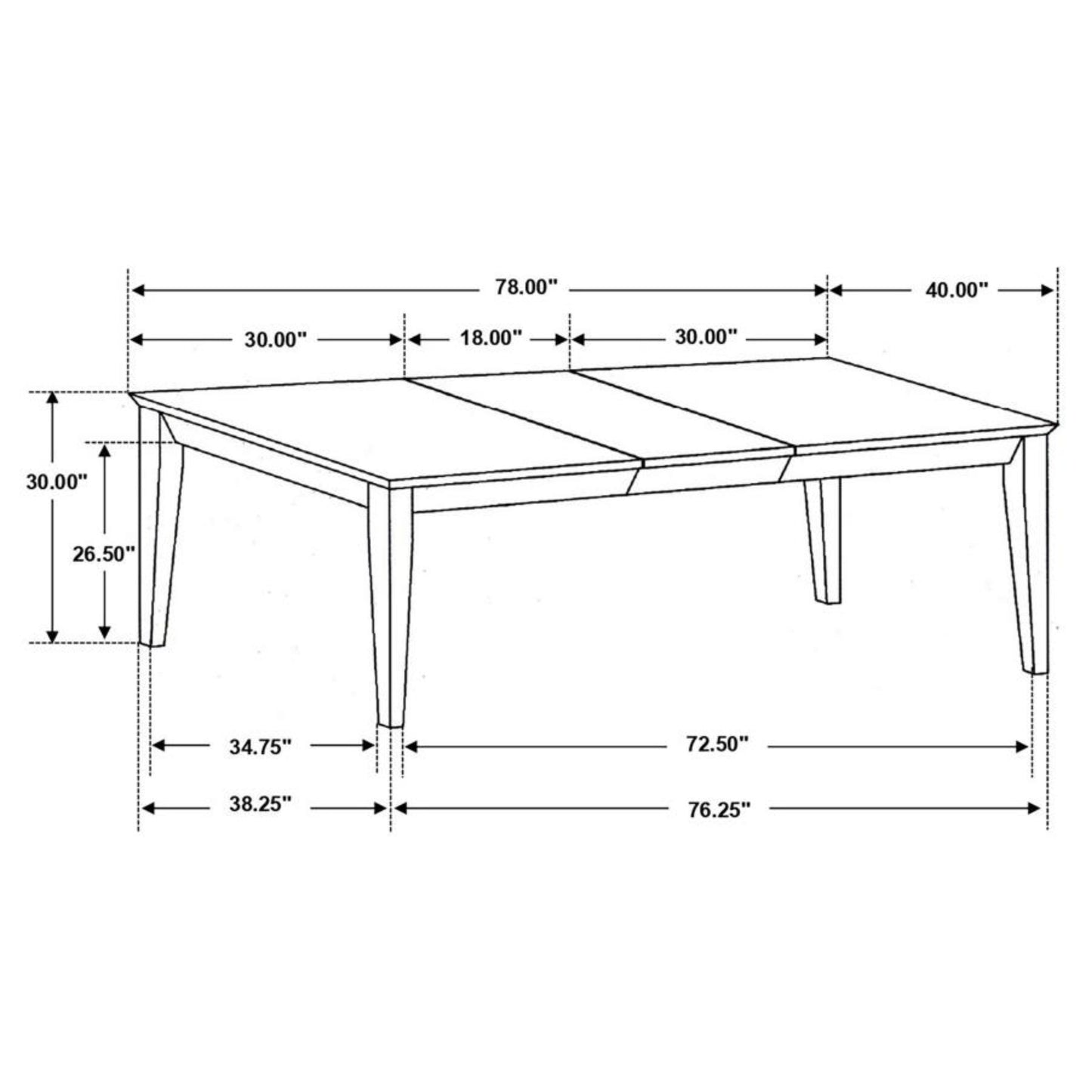 LOUISE Rectangular Dining Table