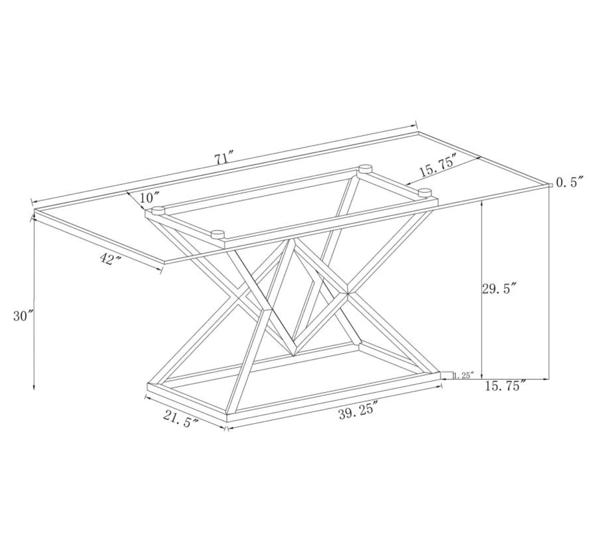 BEAUFORT 5-piece Dining Set
