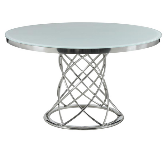 IRENE Round Glass Top Dining Table