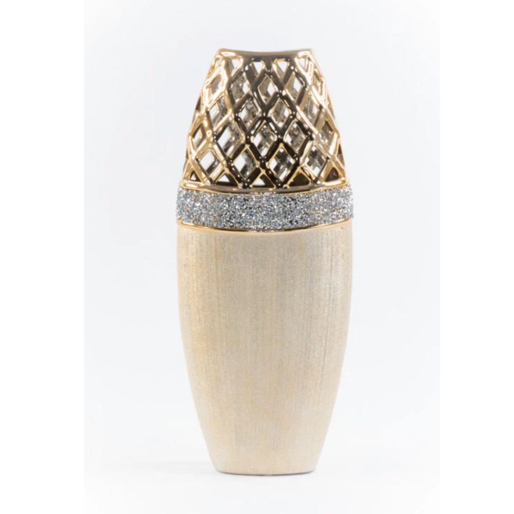 TRUDY Diamond Glam Vase Gold