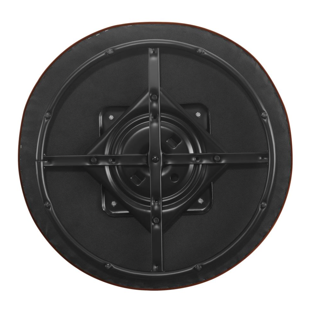 JOYCE Upholstered Barrel Back Swivel Chair White