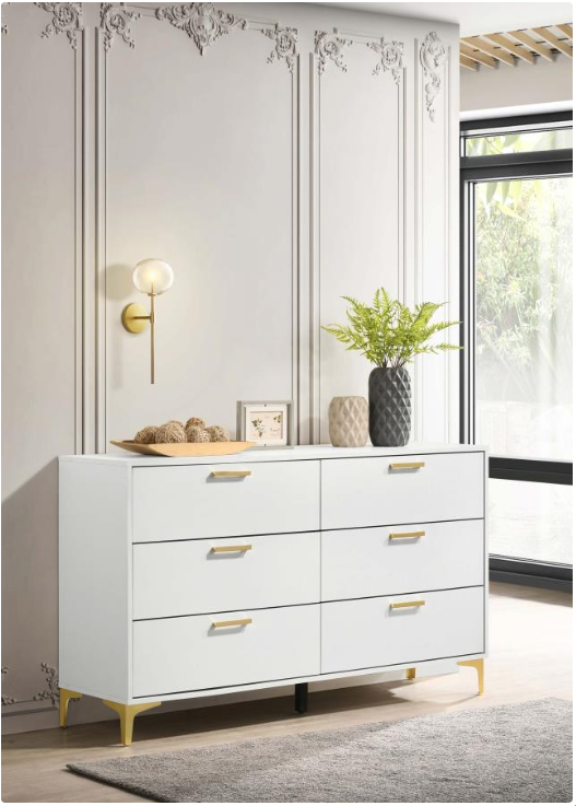 6-drawer Dresser White