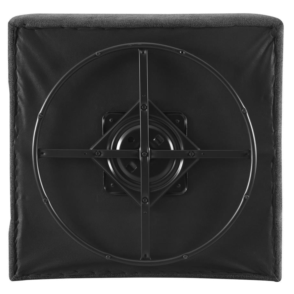 COBIE Upholstered Armless Swivel Chair Dark Charcoal