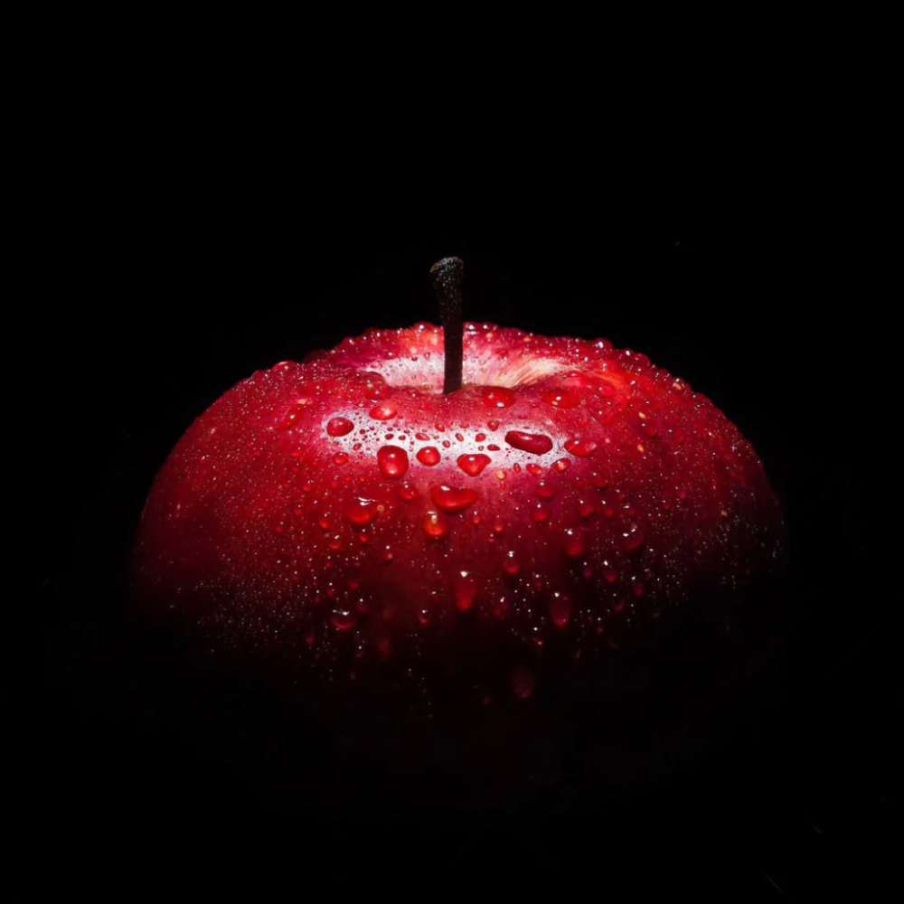 LILA Kitchen Apple Glass Wall Art Red