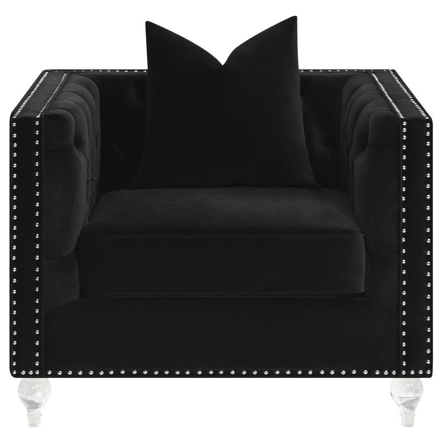 DALIDA Black Accent Chair