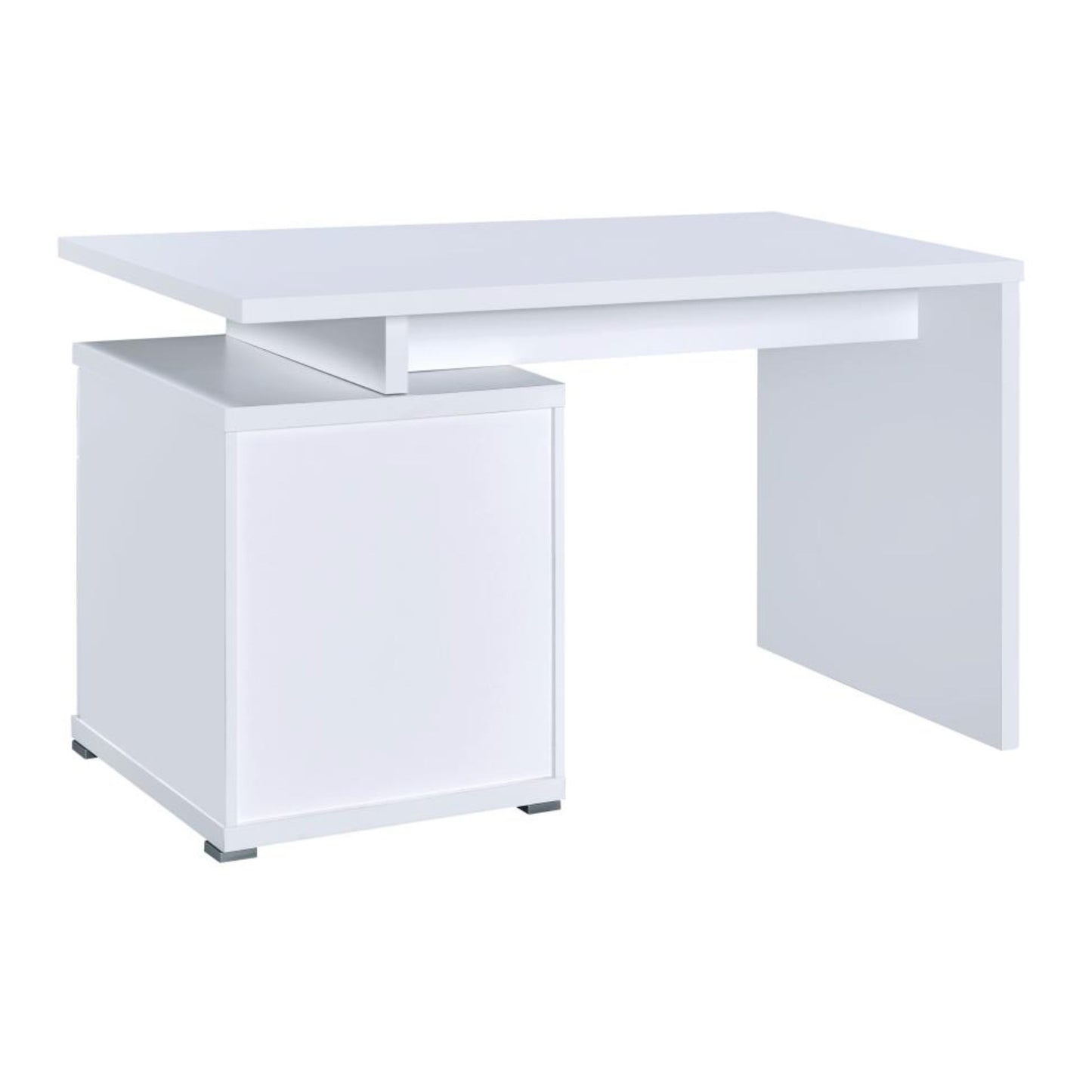 IRVING 2-drawer Office Desk with Cabinet White