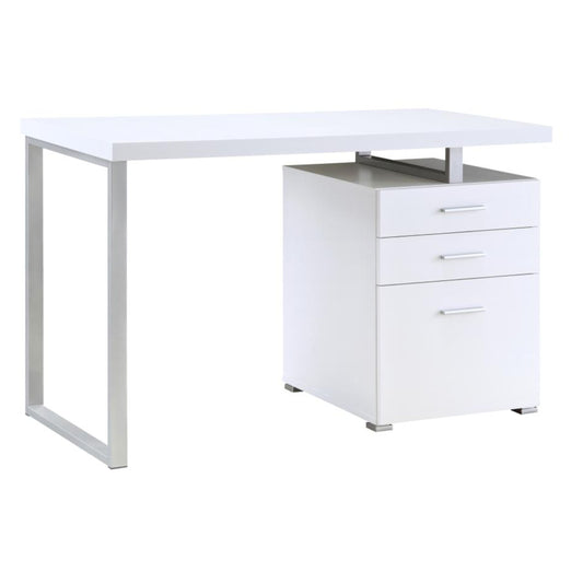 BRENNAN 3-drawer Office Desk White