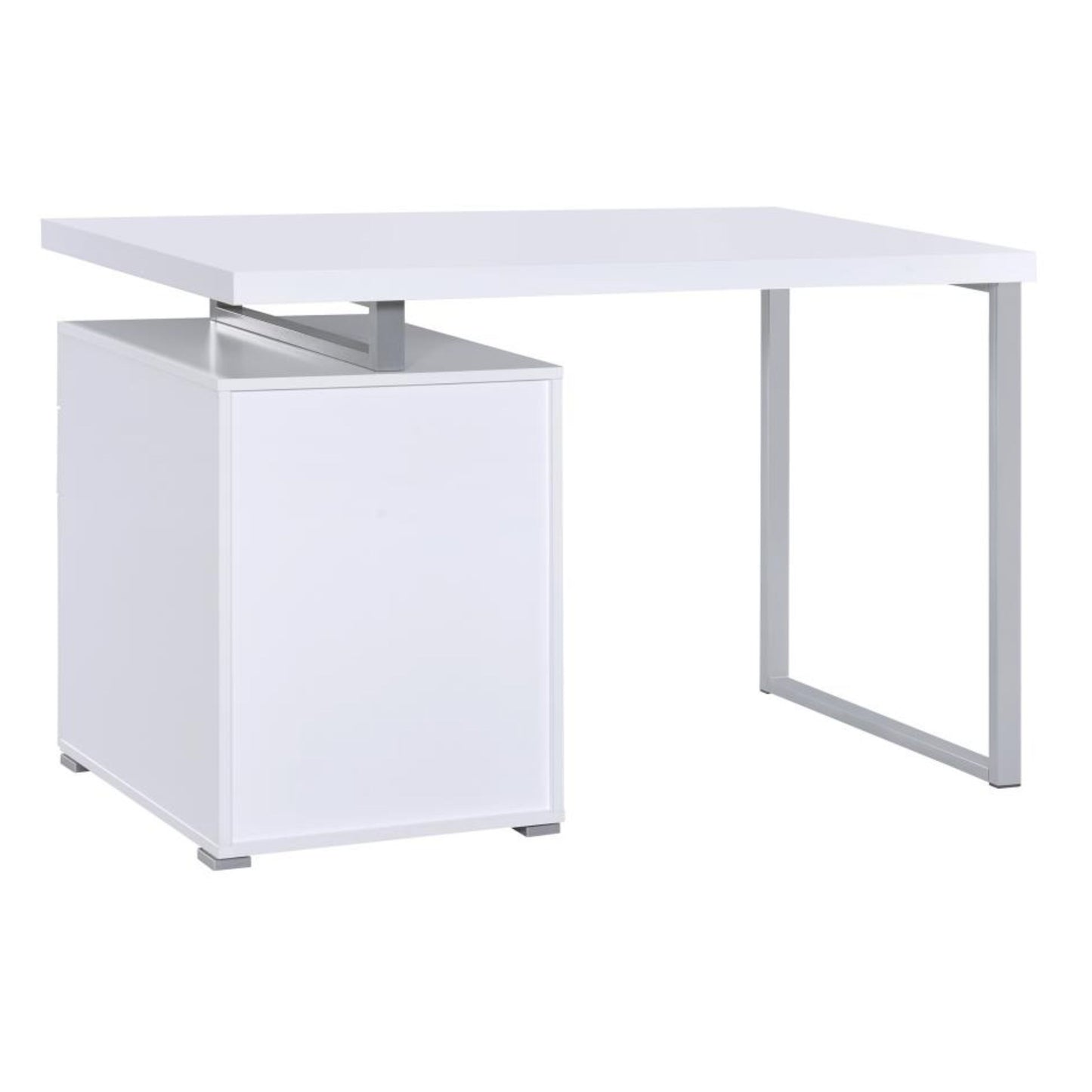 BRENNAN 3-drawer Office Desk White