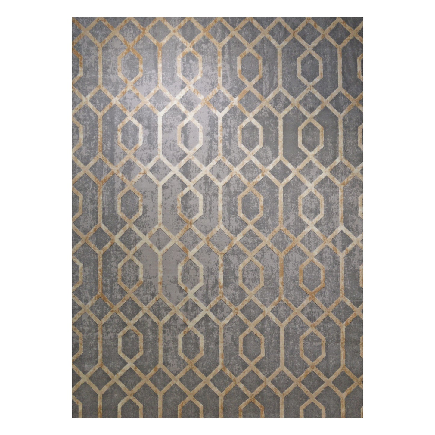 COLE Golden Ripple Gray Rug