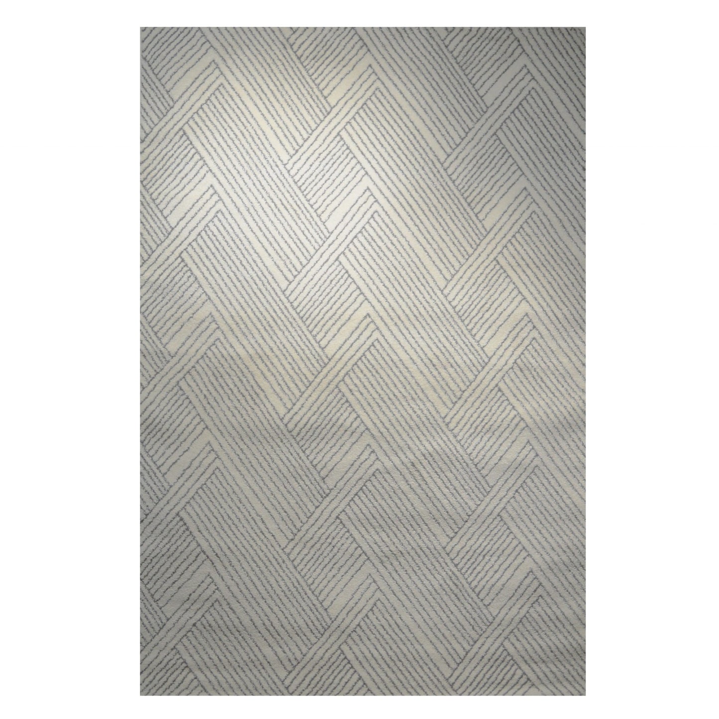 ANARA White Craze Rug 8"