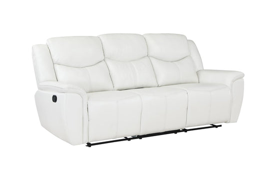 ERIC 3 Seater Reclining Sofa White