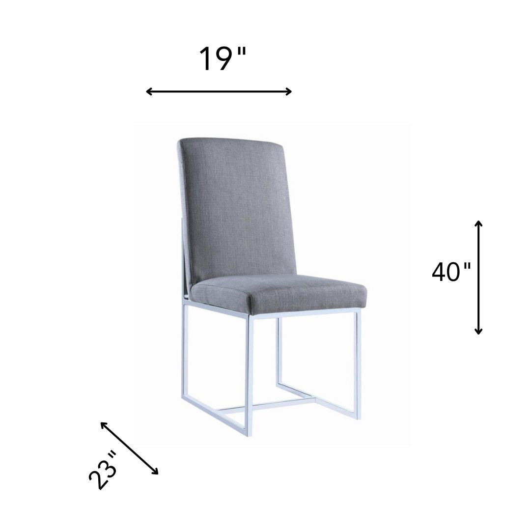 ANYKA Grey Upholstered Chair