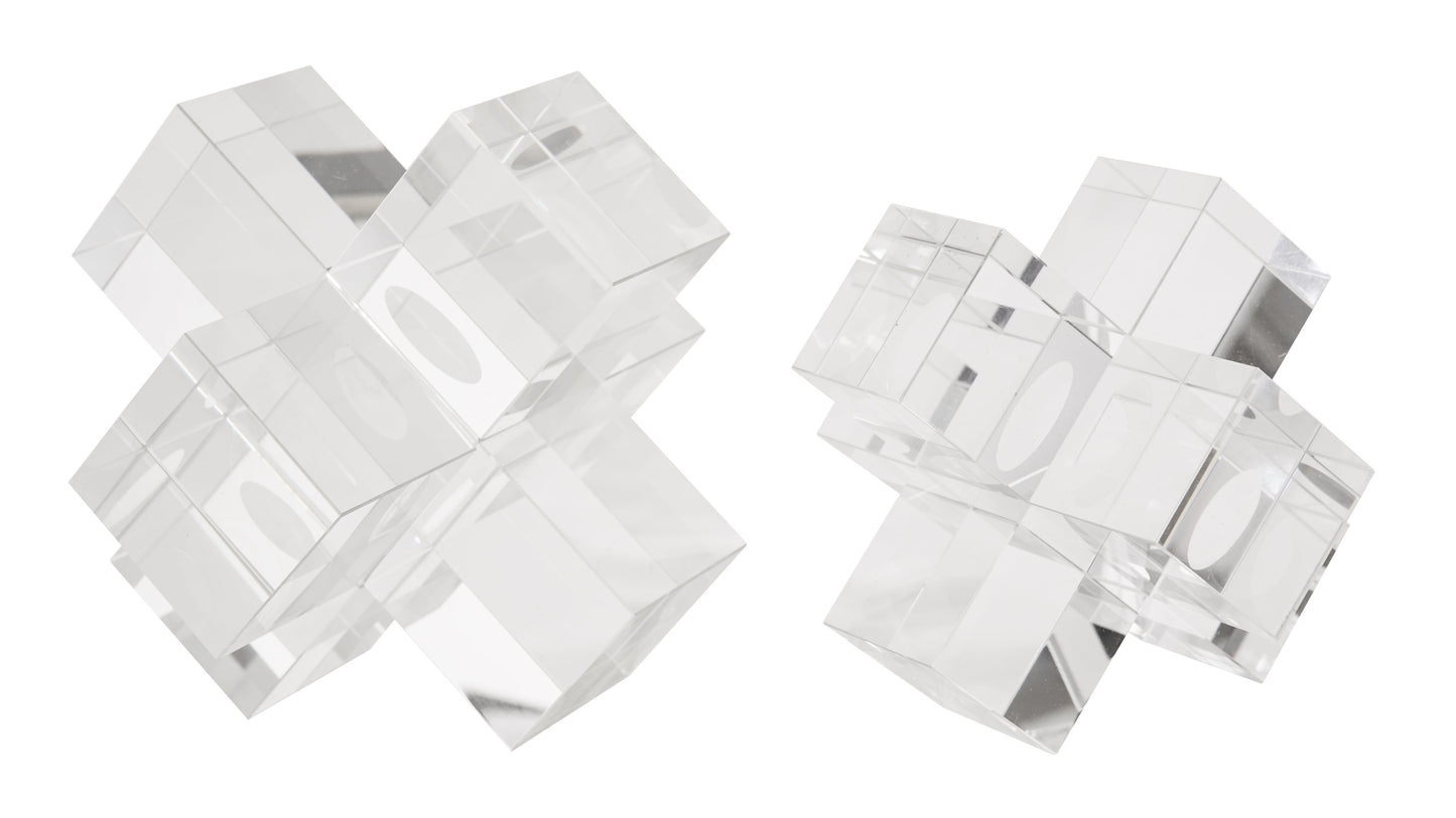 ROSIE 5" Crystal Tabletop Jack Decor