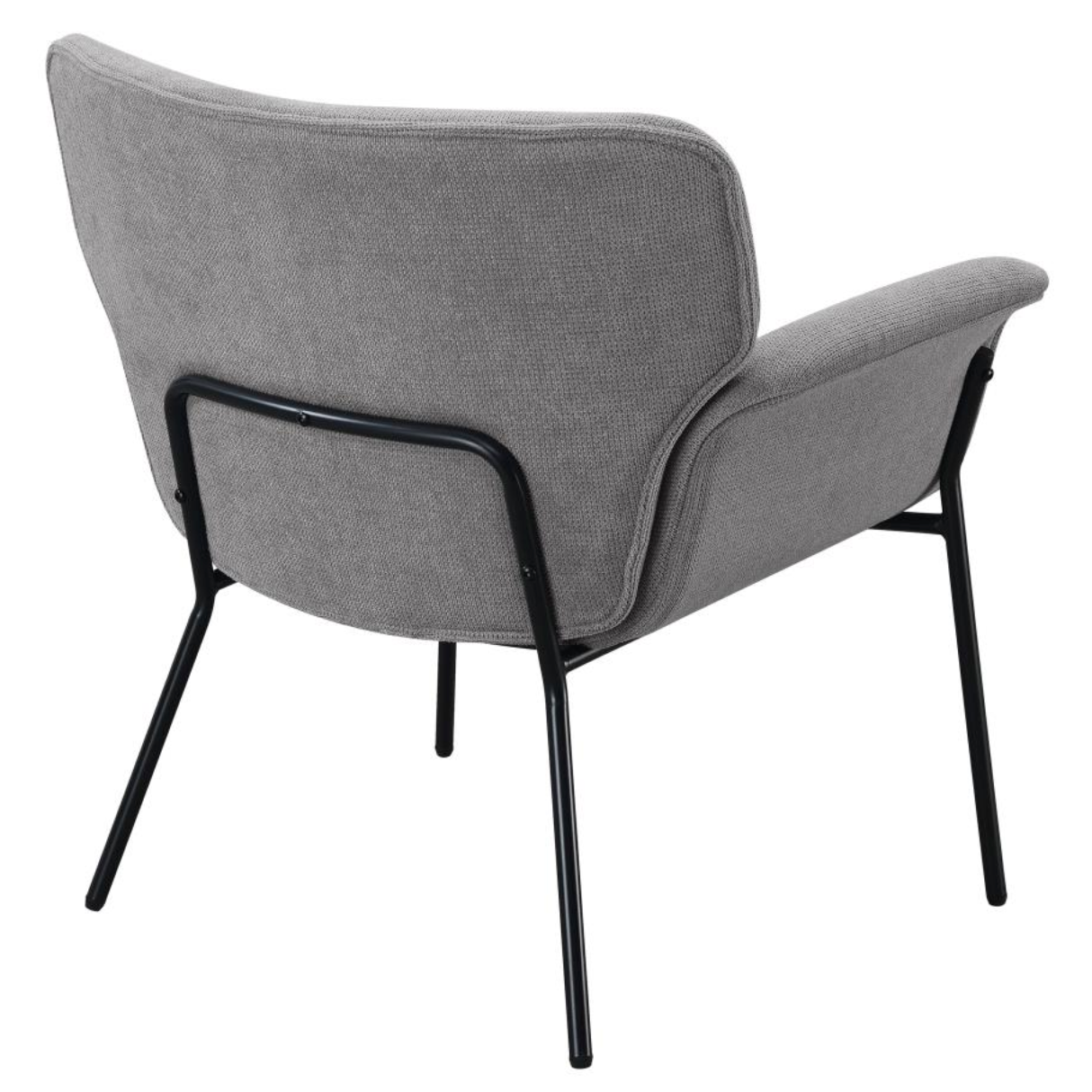 DAVINA Upholstered Flared Arms Accent Chair Grey