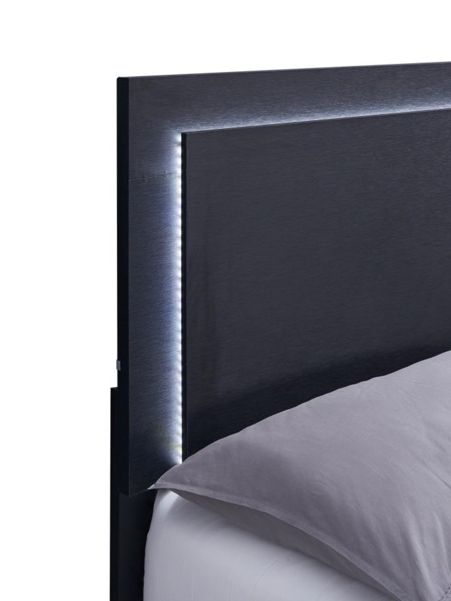 MARCELINE 4-piece Queen Bedroom Set with LED Headboard