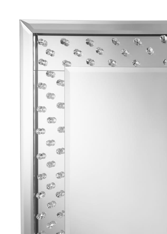 YVES Acrylic Crystal Inlay Floor Mirror