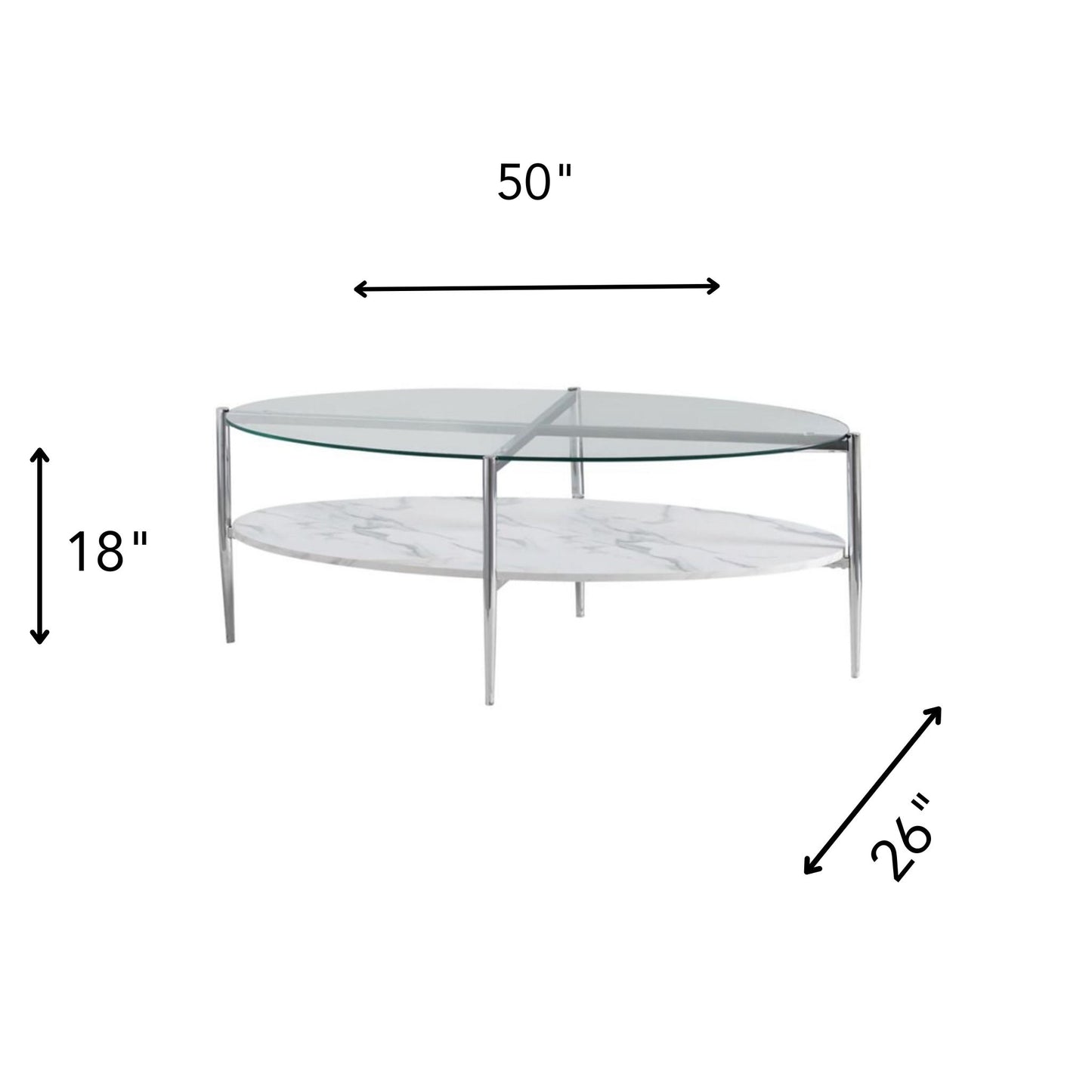 CADE Oval Coffee Table