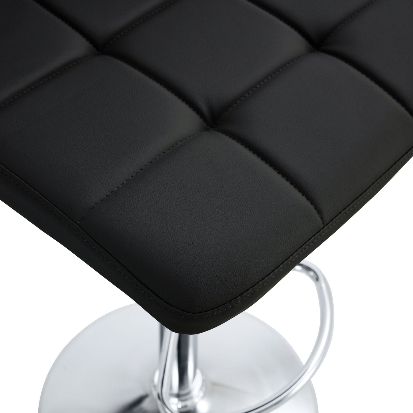 MIRAGE Chrome Couture Counter Stool Set of 2 Black