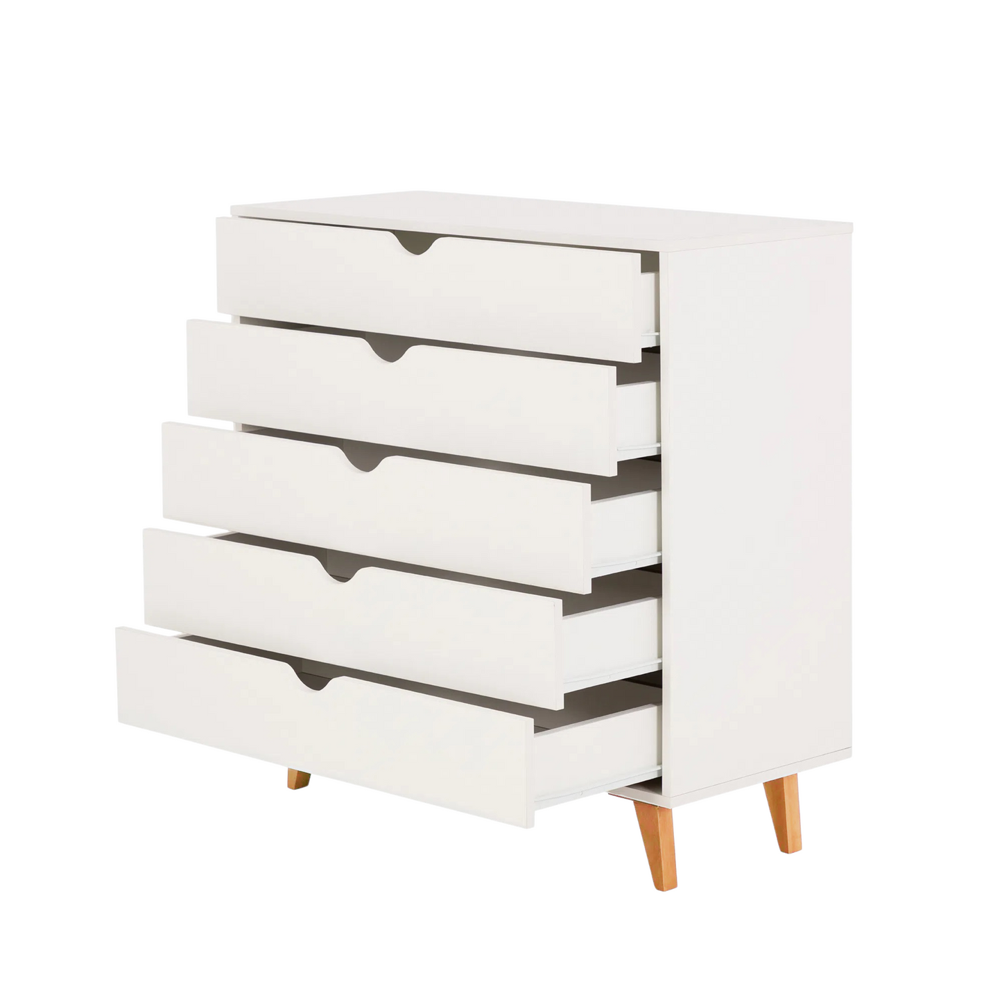 IPANEMA 5-Drawer Dresser White