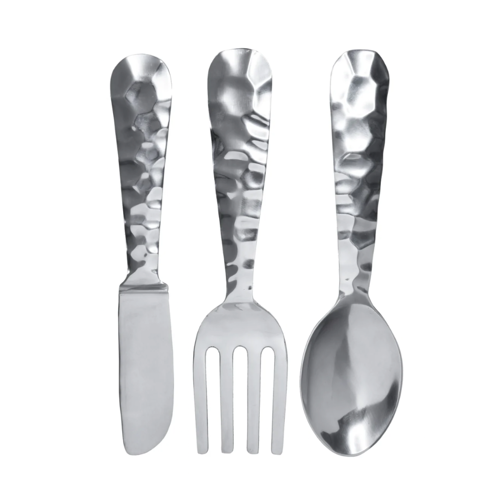 SUKI 23" Aluminum Utensil Kitchen Wall Decor Set