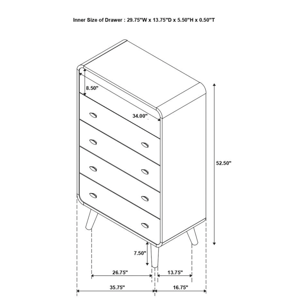 ROBYN 5-piece Eastern King Bedroom Set