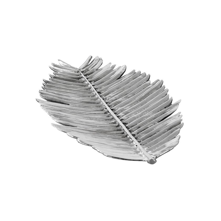 Leaf Plate Silver Home Decor
