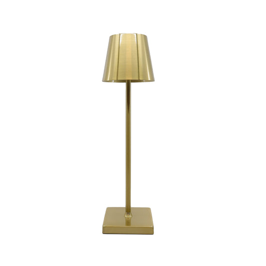 QUAKE Beam Column Rechargeable Table Lamp Gold
