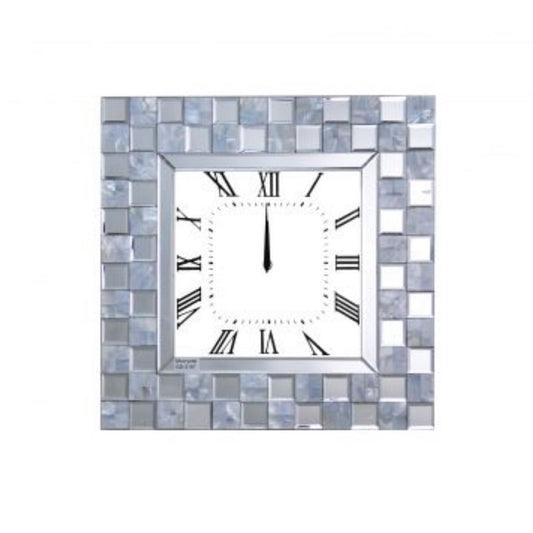 NASA Wall Clock with Mother Pearl Tiles
