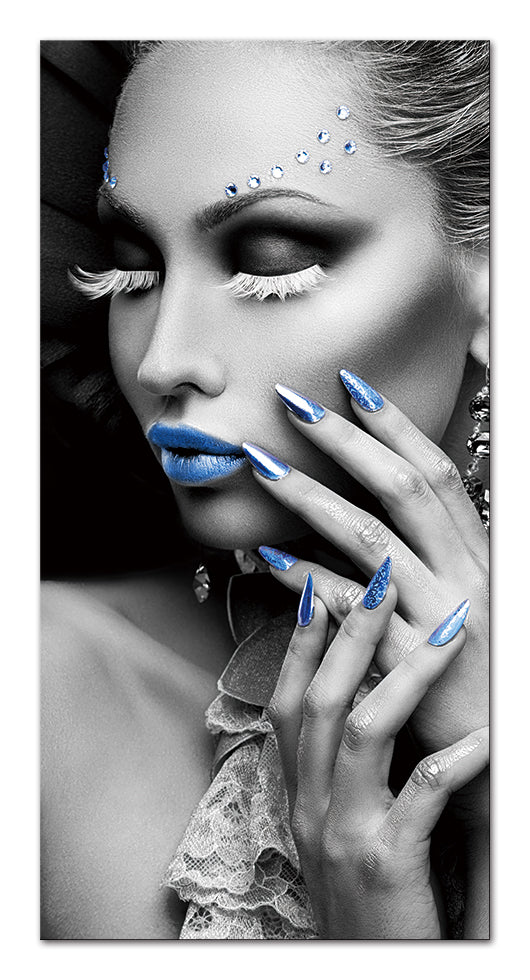 Woman with Blue Crystals Acrylic Print
