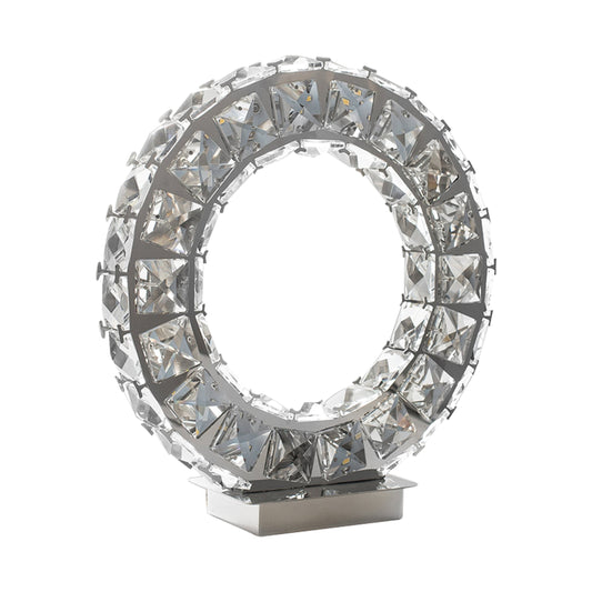 ELARAE Round Crystal Extravaganza Table Lamp