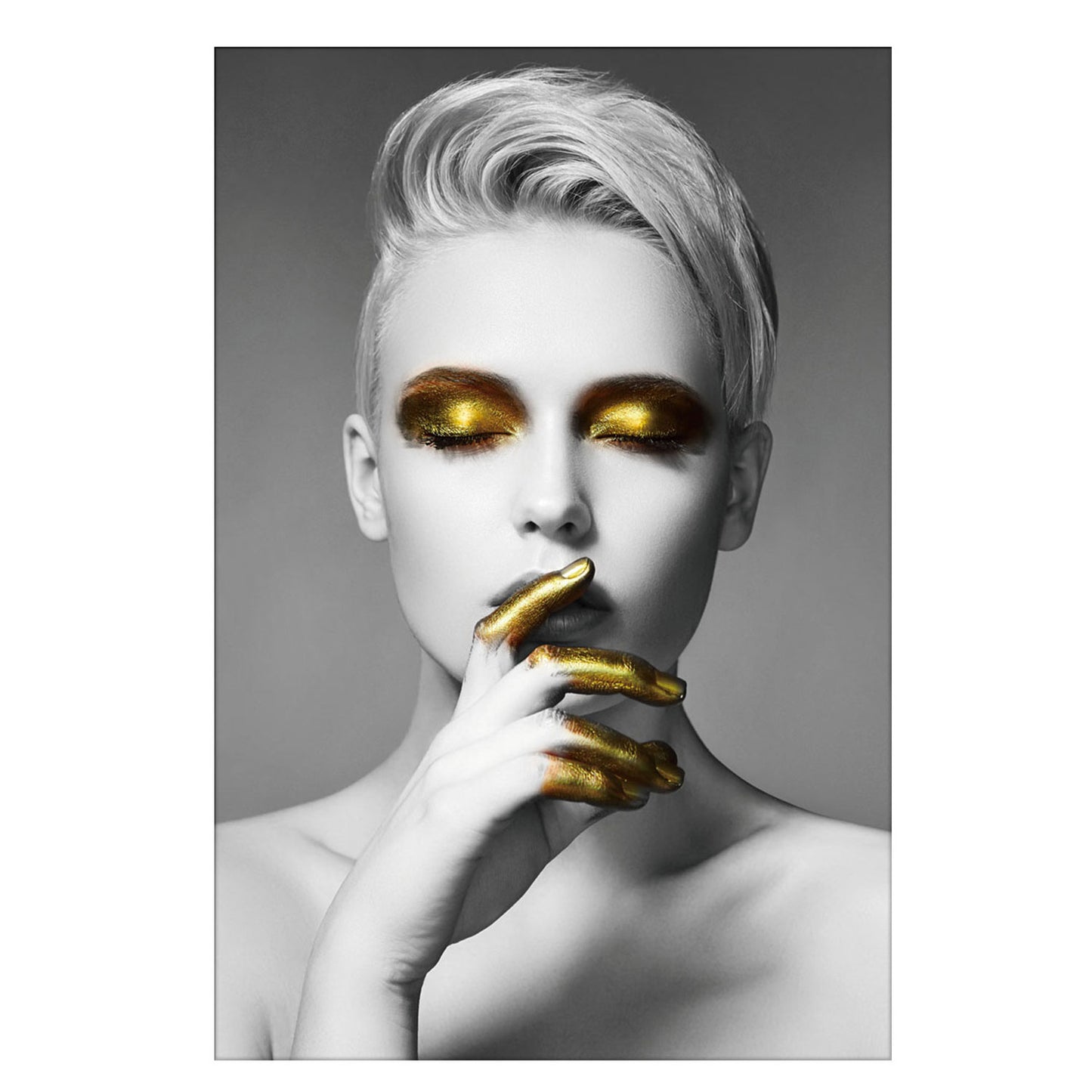 Woman with Yellow Gold Accents