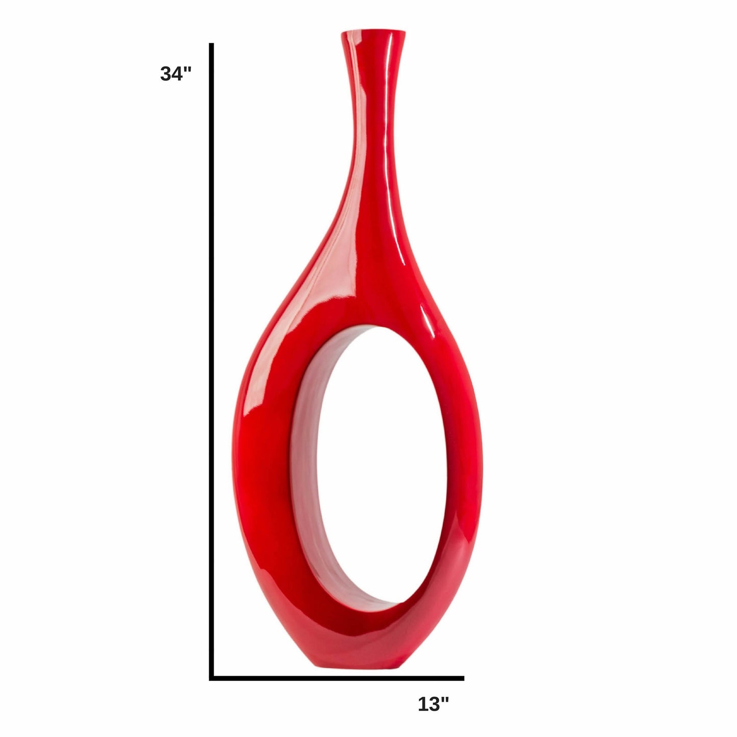 SOLANIS Trombone Vase Small Red