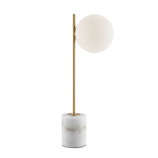 ANECHDOCHE Gold and White Table Lamp