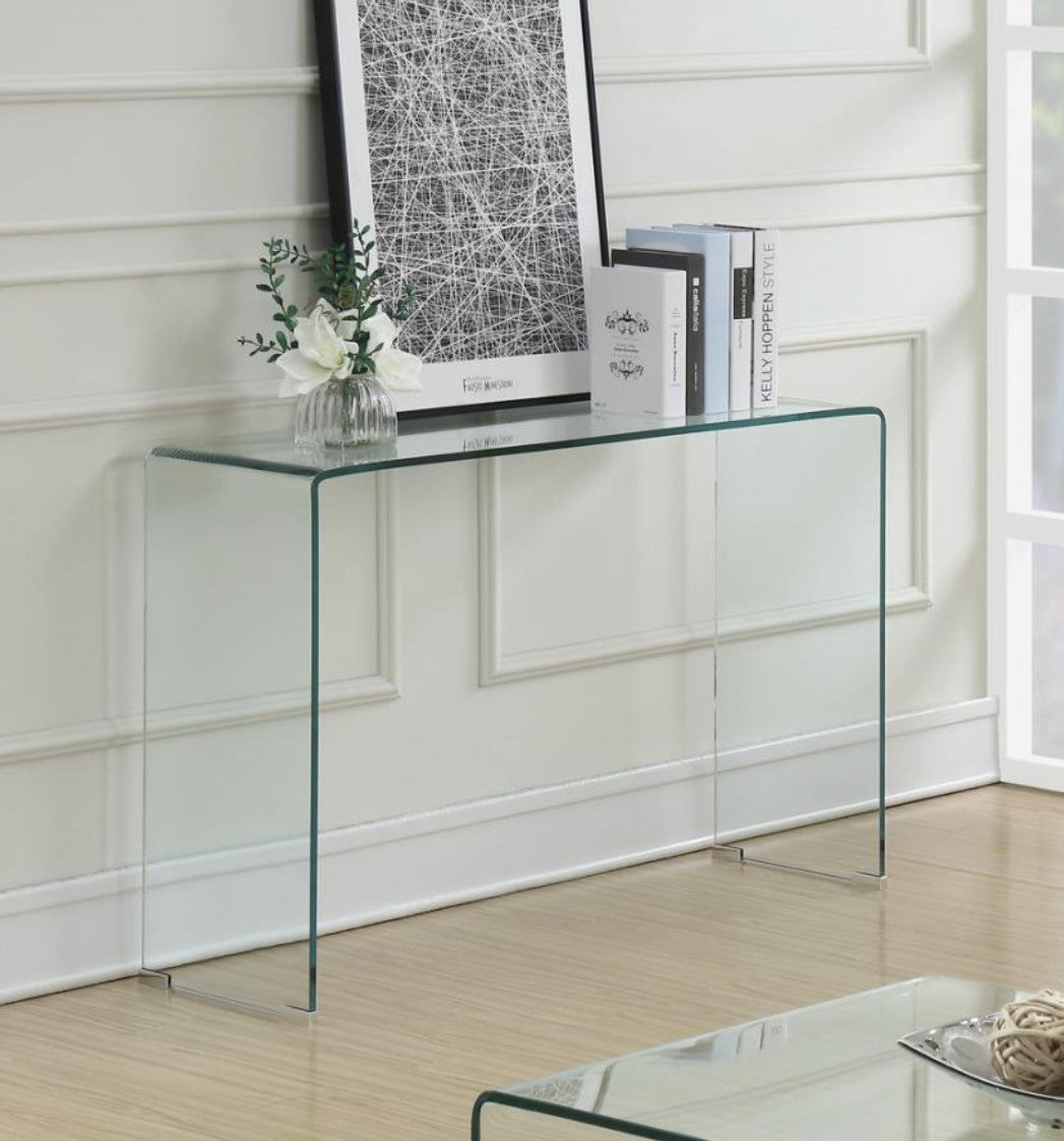 REPLAY Curved Glass Console Table