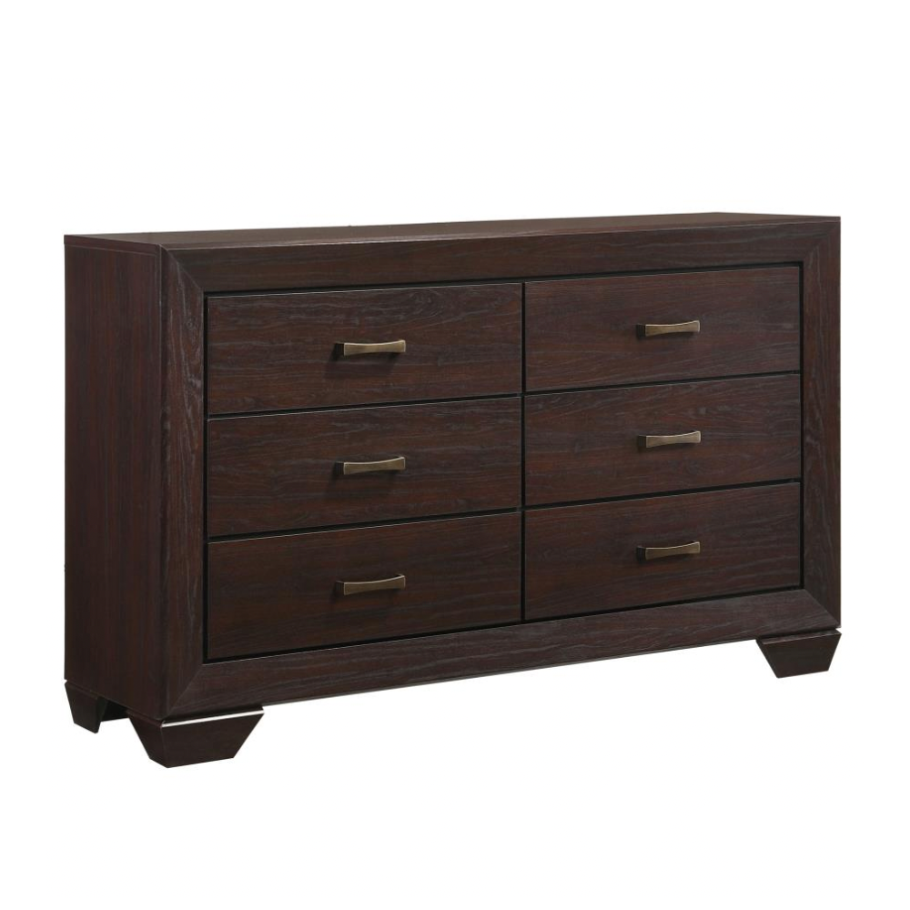 KAUFFMAN 6-drawer Dresser Dark Cocoa