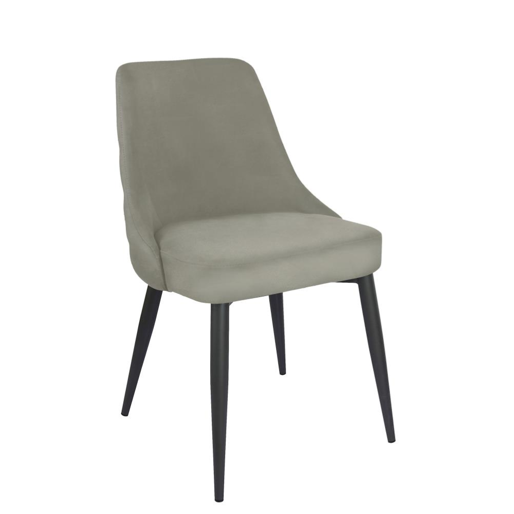 COSMO Upholstered Dining Side Chair Light Grey (Set of 2)