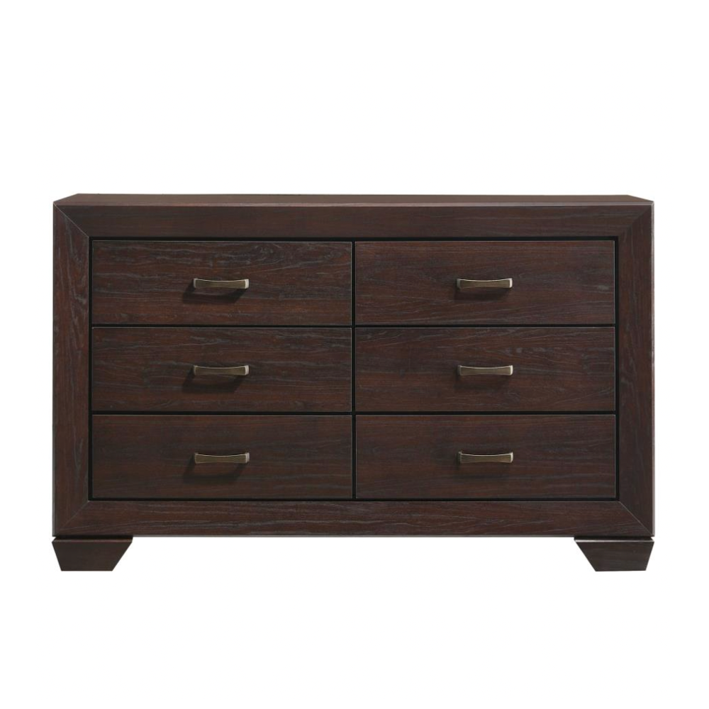 KAUFFMAN 6-drawer Dresser Dark Cocoa