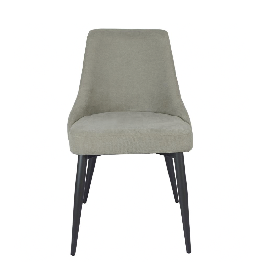 COSMO Upholstered Dining Side Chair Light Grey (Set of 2)