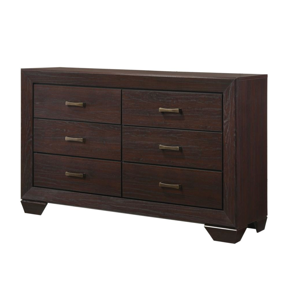 KAUFFMAN 6-drawer Dresser Dark Cocoa