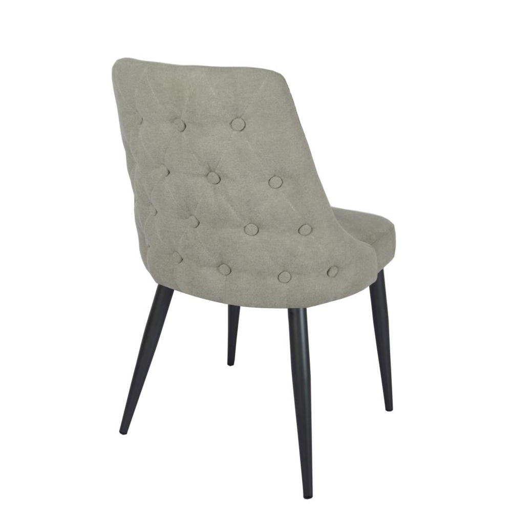 COSMO Upholstered Dining Side Chair Light Grey (Set of 2)