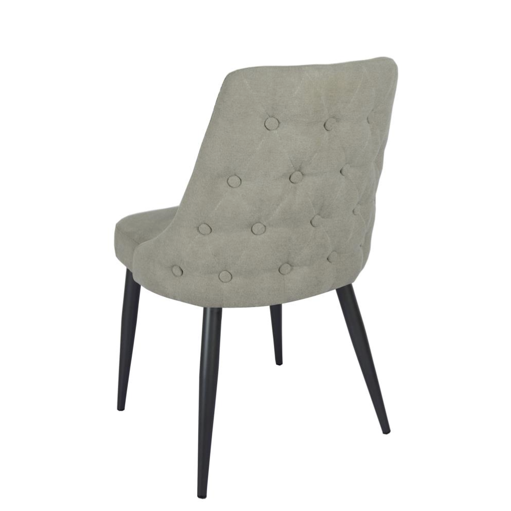 COSMO Upholstered Dining Side Chair Light Grey (Set of 2)