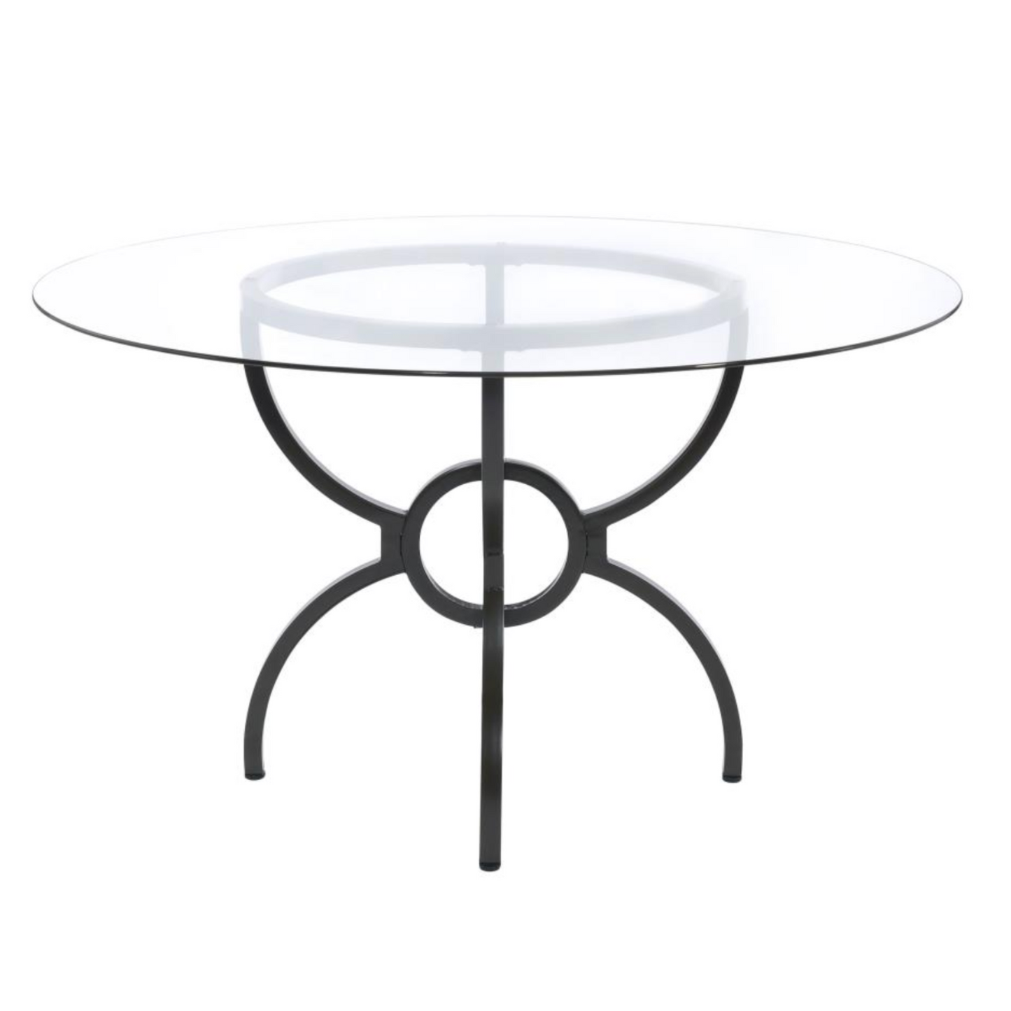 AVIANO 48" Round Glass Top Dining Table