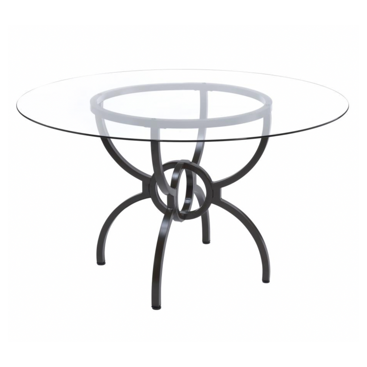 AVIANO 48" Round Glass Top Dining Table