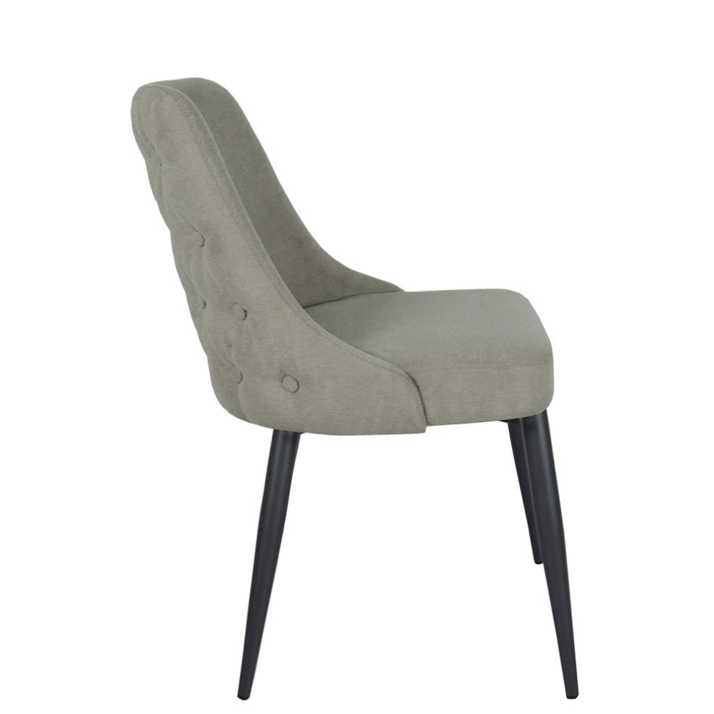 COSMO Upholstered Dining Side Chair Light Grey (Set of 2)