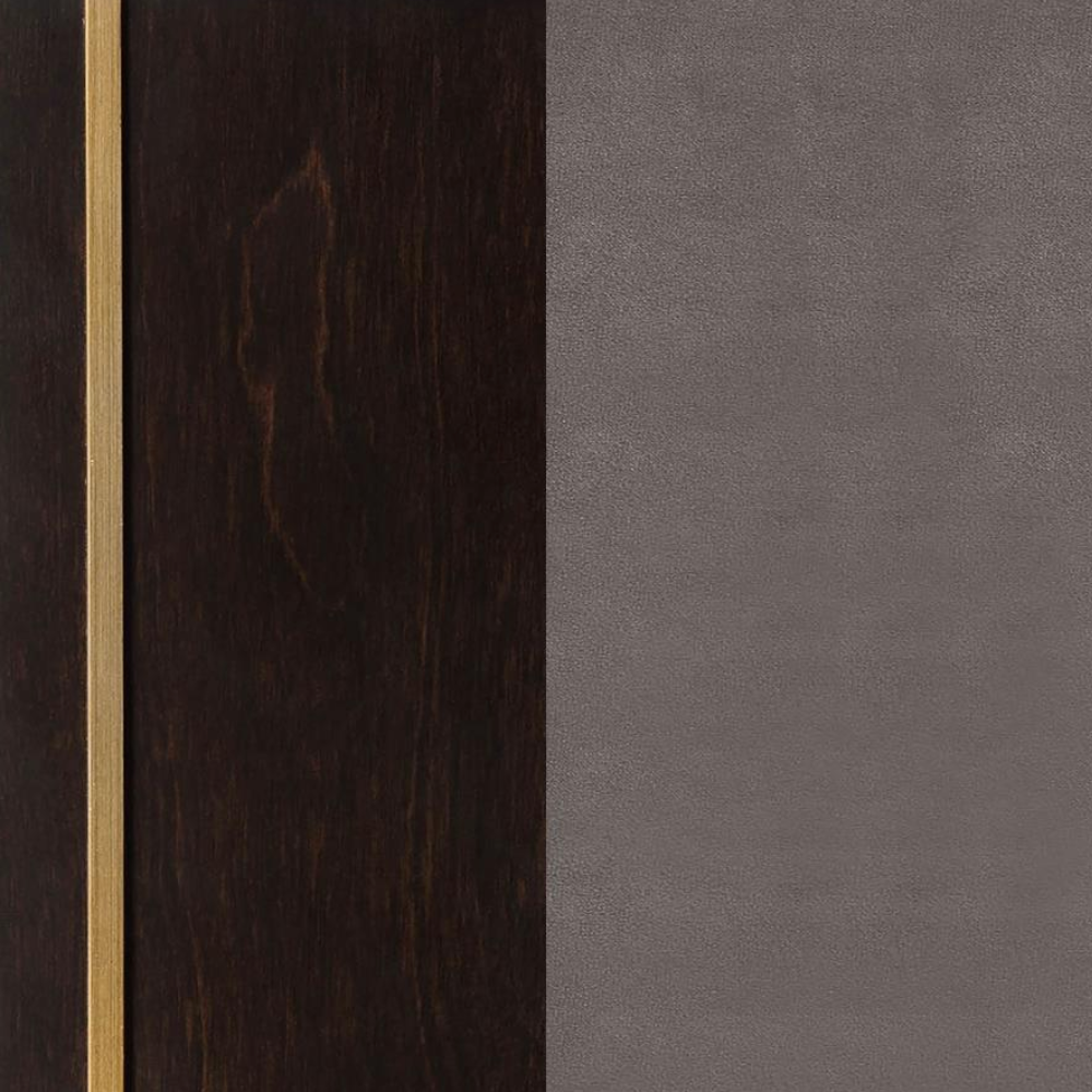 DURANGO Wood Eastern King Panel Bed Smoked Peppercorn