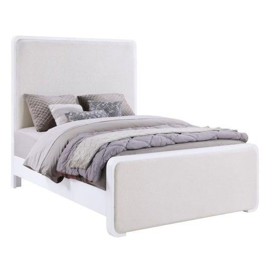 ANASTASIA Boucle Upholstered Queen Panel Bed