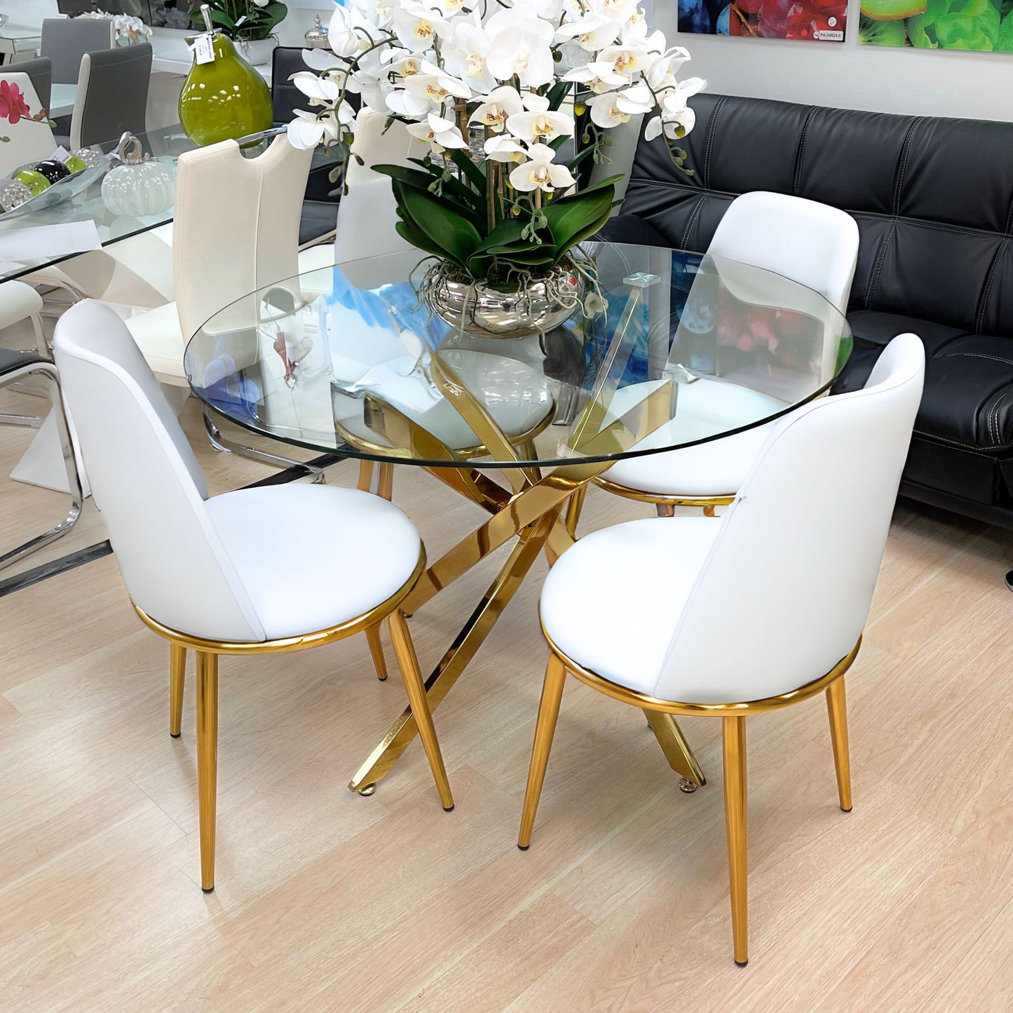 TOKIO White Dining Table and Chair Set