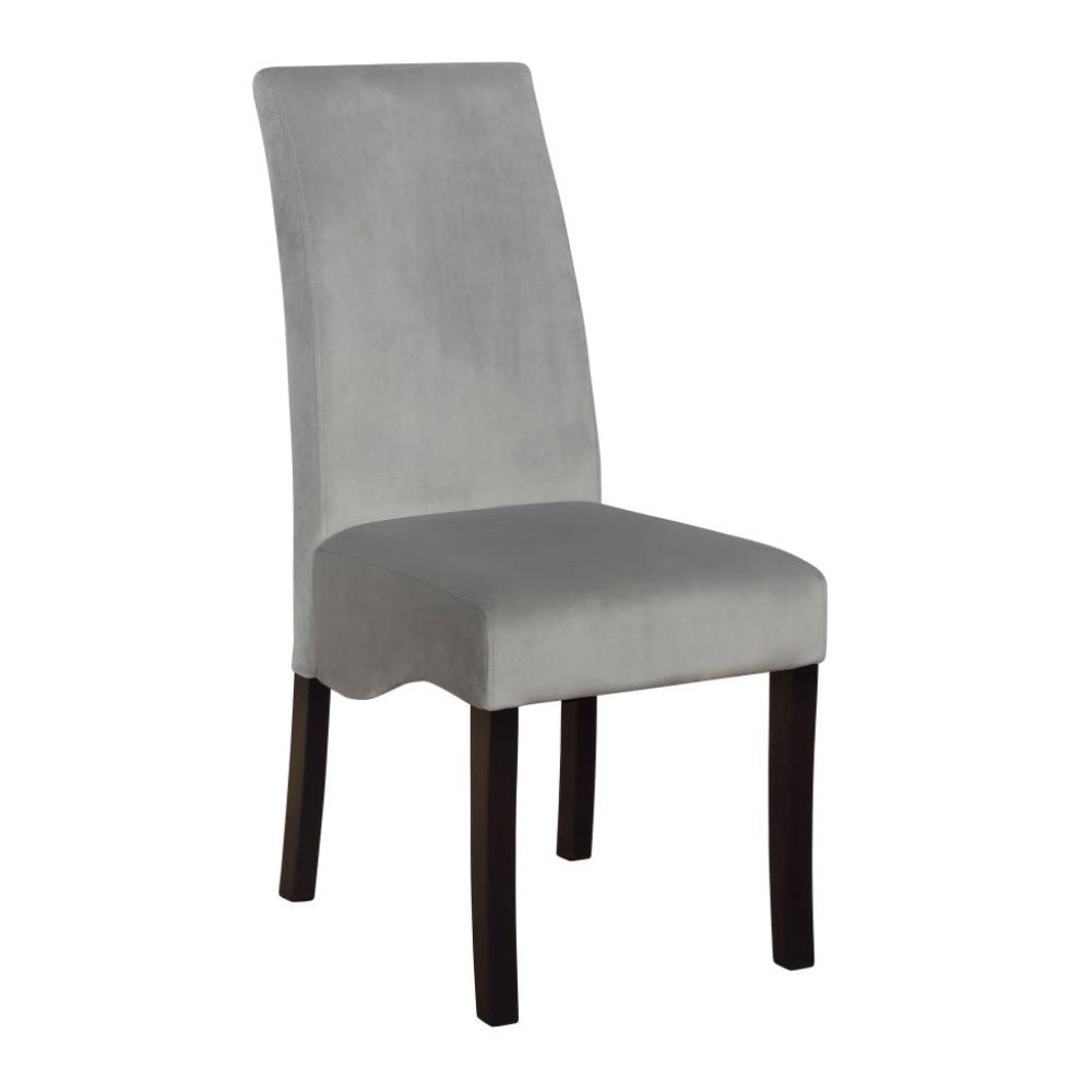 STANTON Velvet Upholstered Dining Side Chair Grey (Set of 2)