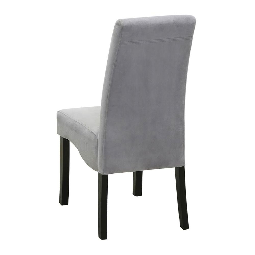 STANTON Velvet Upholstered Dining Side Chair Grey (Set of 2)