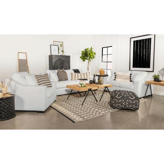 ASHLYN 3-piece Upholstered Sloped Arm Sofa Set